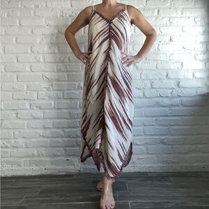 Striped Sleeveless Maxi Dress